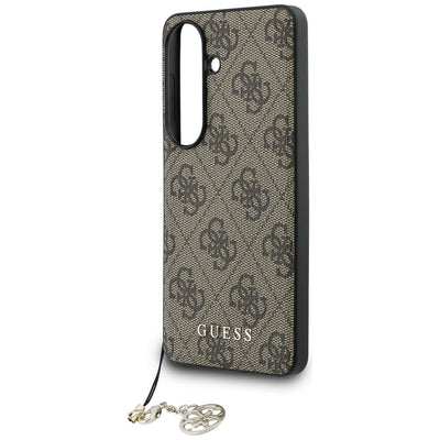 Guess 4G Classic Logo Charm MagSafe Case for Samsung Galaxy S26 - Brown