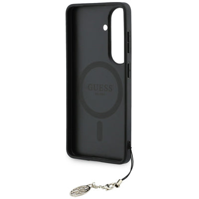 Guess 4G Classic Logo Charm MagSafe Case for Samsung Galaxy S26 - Brown