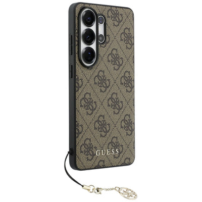 Guess 4G Classic Logo Charm MagSafe Case for Samsung Galaxy S26 Ultra - Brown