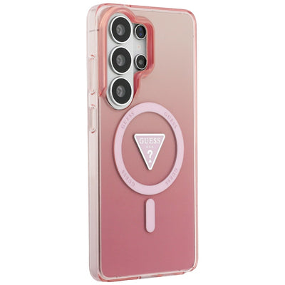 Guess IML Gradient Triangle MagSafe Case for Samsung Galaxy S26 Ultra - Pink