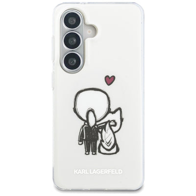 Karl Lagerfeld IML Karl&amp;Choupette MagSafe Case for Samsung Galaxy S26 - Transparent