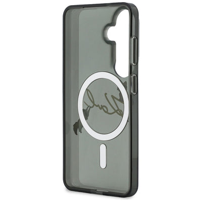 Karl Lagerfeld IML KC Script MagSafe Case for Samsung Galaxy S26 Plus - Black