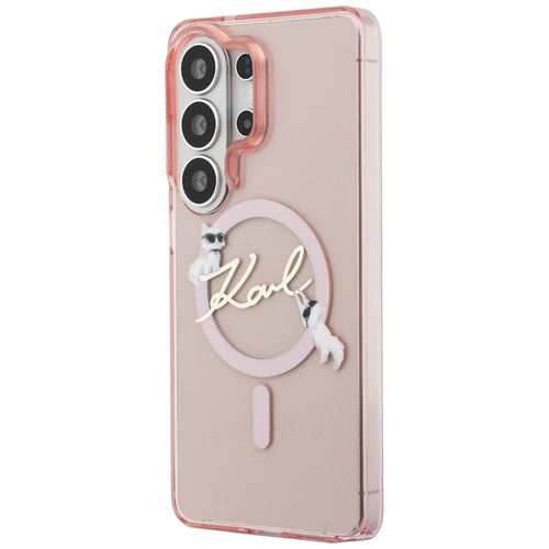Karl Lagerfeld IML KC Script MagSafe Case for Samsung Galaxy S26 Ultra - Pink