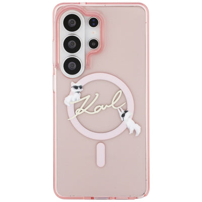 Karl Lagerfeld IML KC Script MagSafe Case for Samsung Galaxy S26 Ultra - Pink