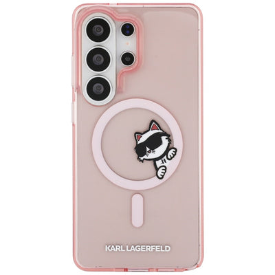 Karl Lagerfeld IML Peekaboo Choupette MagSafe Case for Samsung Galaxy S26 Ultra - Pink