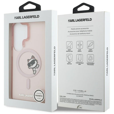 Karl Lagerfeld IML Peekaboo Choupette MagSafe Case for Samsung Galaxy S26 Ultra - Pink
