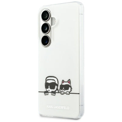Karl Lagerfeld IML Peekaboo Karl&amp;Choupette MagSafe Case for Samsung Galaxy S26 - Transparent