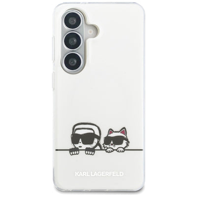 Karl Lagerfeld IML Peekaboo Karl&amp;Choupette MagSafe Case for Samsung Galaxy S26 - Transparent
