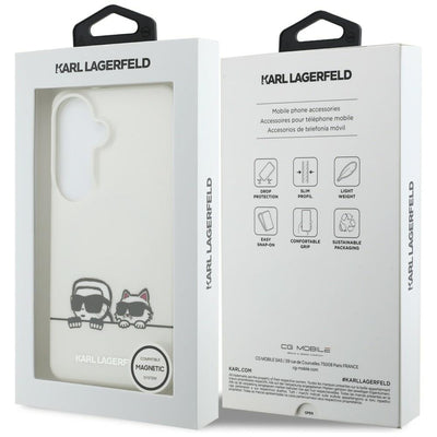 Karl Lagerfeld IML Peekaboo Karl&amp;Choupette MagSafe Case for Samsung Galaxy S26 - Transparent