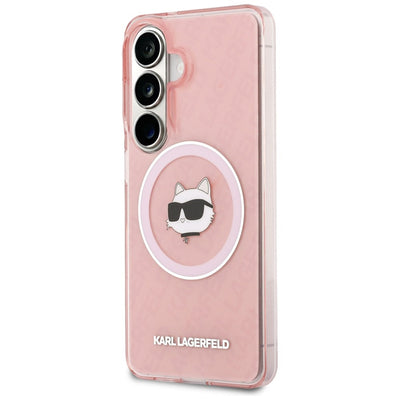 Karl Lagerfeld IML Repeated Choupette MagSafe Case for Samsung Galaxy S26 Plus - Pink