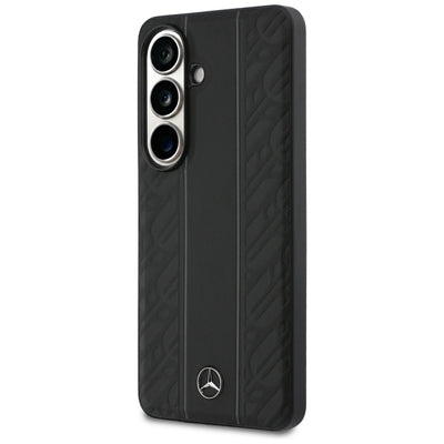 Mercedes Laurel Leaves Vertical Stripes MagSafe Case for Samsung Galaxy S26 - Black