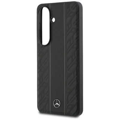 Mercedes Laurel Leaves Vertical Stripes MagSafe Case for Samsung Galaxy S26 - Black