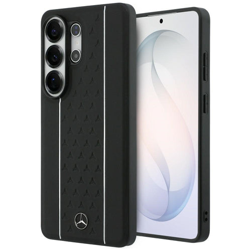 Mercedes Laurel Leaves Vertical Stripes MagSafe Case for Samsung Galaxy S26 Ultra - Black and White