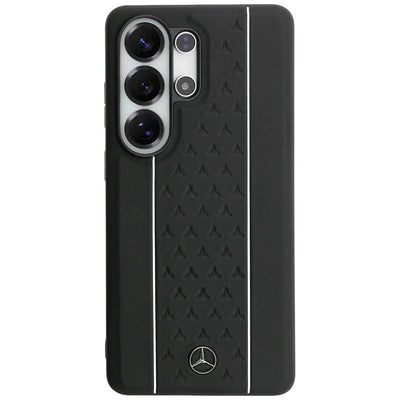 Mercedes Laurel Leaves Vertical Stripes MagSafe Case for Samsung Galaxy S26 Ultra - Black and White