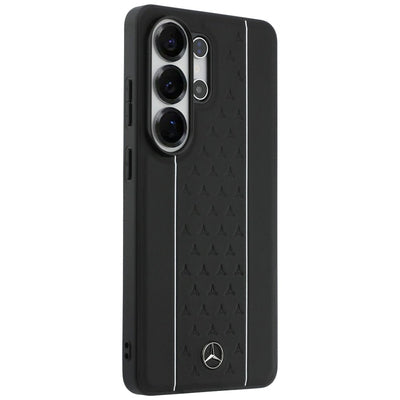Mercedes Laurel Leaves Vertical Stripes MagSafe Case for Samsung Galaxy S26 Ultra - Black and White