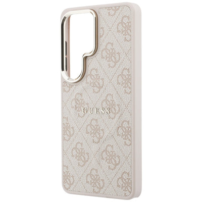 Guess 4G Embossed Ring MagSafe Case for Samsung Galaxy S26 Ultra - Pink
