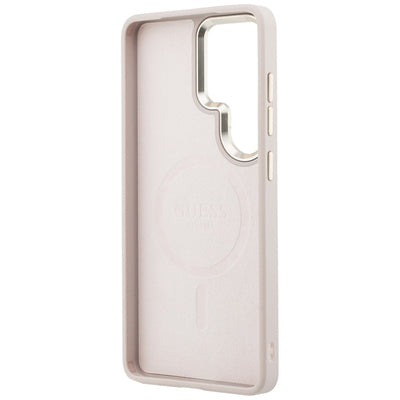 Guess 4G Embossed Ring MagSafe Case for Samsung Galaxy S26 Ultra - Pink