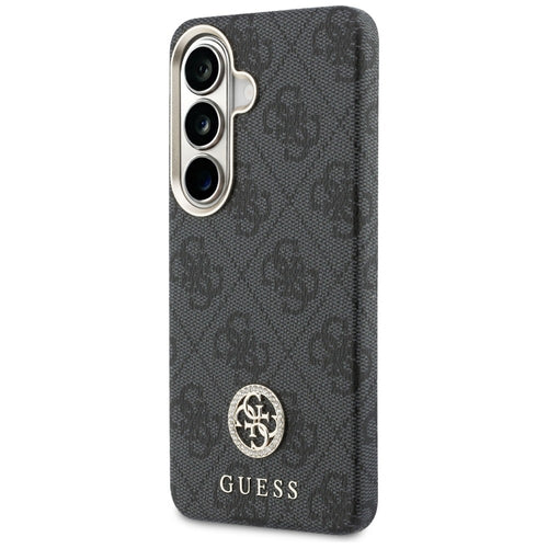 Guess 4G Rhinestone Round Logo MagSafe Case for Samsung Galaxy S26 - Black