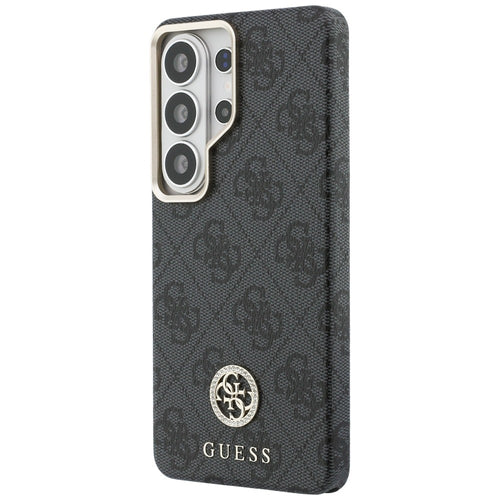 Guess 4G Rhinestone Round Logo MagSafe Case for Samsung Galaxy S26 Ultra - Black