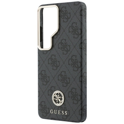 Guess 4G Rhinestone Round Logo MagSafe Case for Samsung Galaxy S26 Ultra - Black