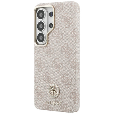 Guess 4G Rhinestone Round Logo MagSafe Case for Samsung Galaxy S26 Ultra - Pink