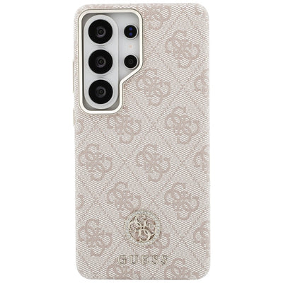 Guess 4G Rhinestone Round Logo MagSafe Case for Samsung Galaxy S26 Ultra - Pink