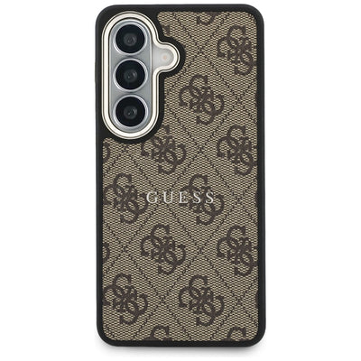 Etui Guess 4G Embossed Ring MagSafe na Samsung Galaxy S26 - brązowe