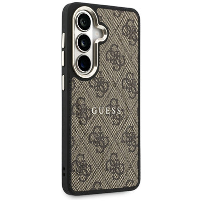 Etui Guess 4G Embossed Ring MagSafe na Samsung Galaxy S26 - brązowe