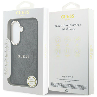 Etui Guess 4G Embossed Ring MagSafe na Samsung Galaxy S26+ - czarne