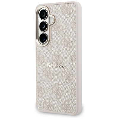 Etui Guess 4G Embossed Ring MagSafe na Samsung Galaxy S26+ - różowe