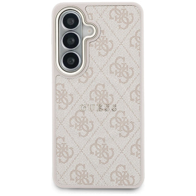 Etui Guess 4G Embossed Ring MagSafe na Samsung Galaxy S26+ - różowe