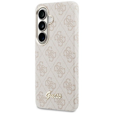 Etui Guess 4G Script MagSafe na Samsung  Galaxy S26 - różowe
