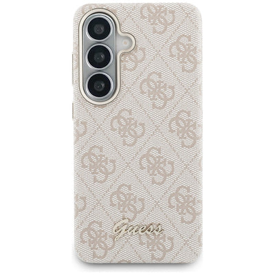 Etui Guess 4G Script MagSafe na Samsung  Galaxy S26 - różowe