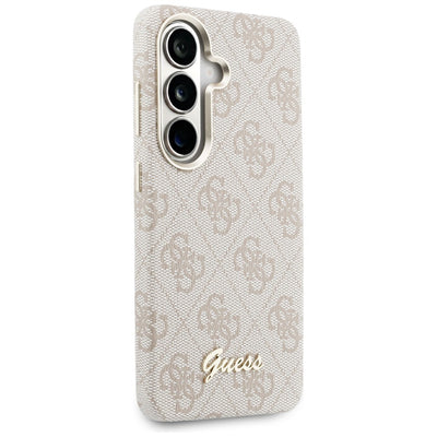 Etui Guess 4G Script MagSafe na Samsung  Galaxy S26 - różowe