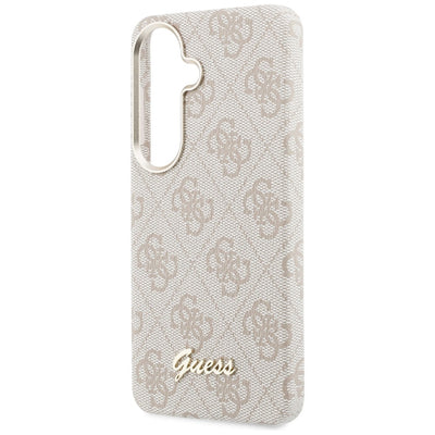 Etui Guess 4G Script MagSafe na Samsung  Galaxy S26 - różowe
