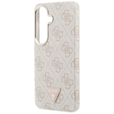 Etui Guess 4G Triangle Logo MagSafe na Samsung Galaxy S26 - różowe