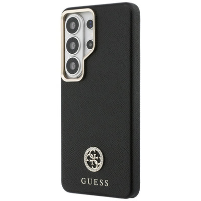 Guess Rhinestone Round Logo MagSafe Case for Samsung Galaxy S26 Ultra - Black