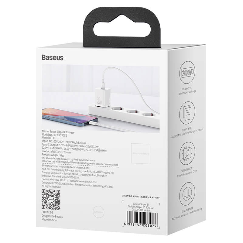Quick Charger Baseus Super Si 1C 30W (white) - Product Image 8