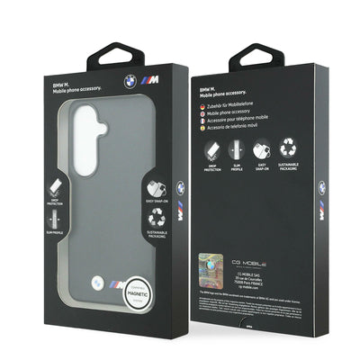 BMW M Metal Logo MagSafe Case for Samsung Galaxy S26+ - Black