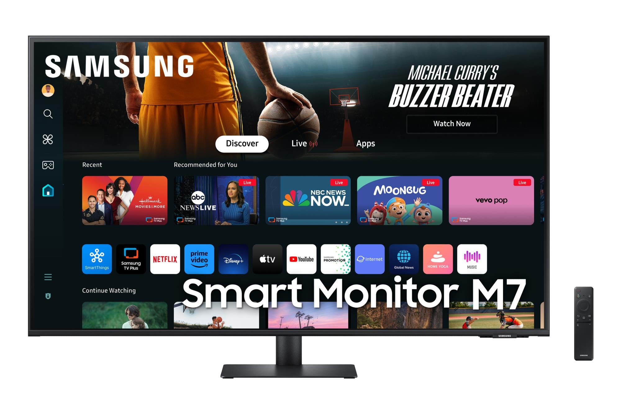 LCD Monitor SAMSUNG S43DM702UU 43" TV Tuner/Smart/4K Panel VA 3840x2160 16:9 60Hz 4 ms Speakers Colour Black LS43DM702UUXDU