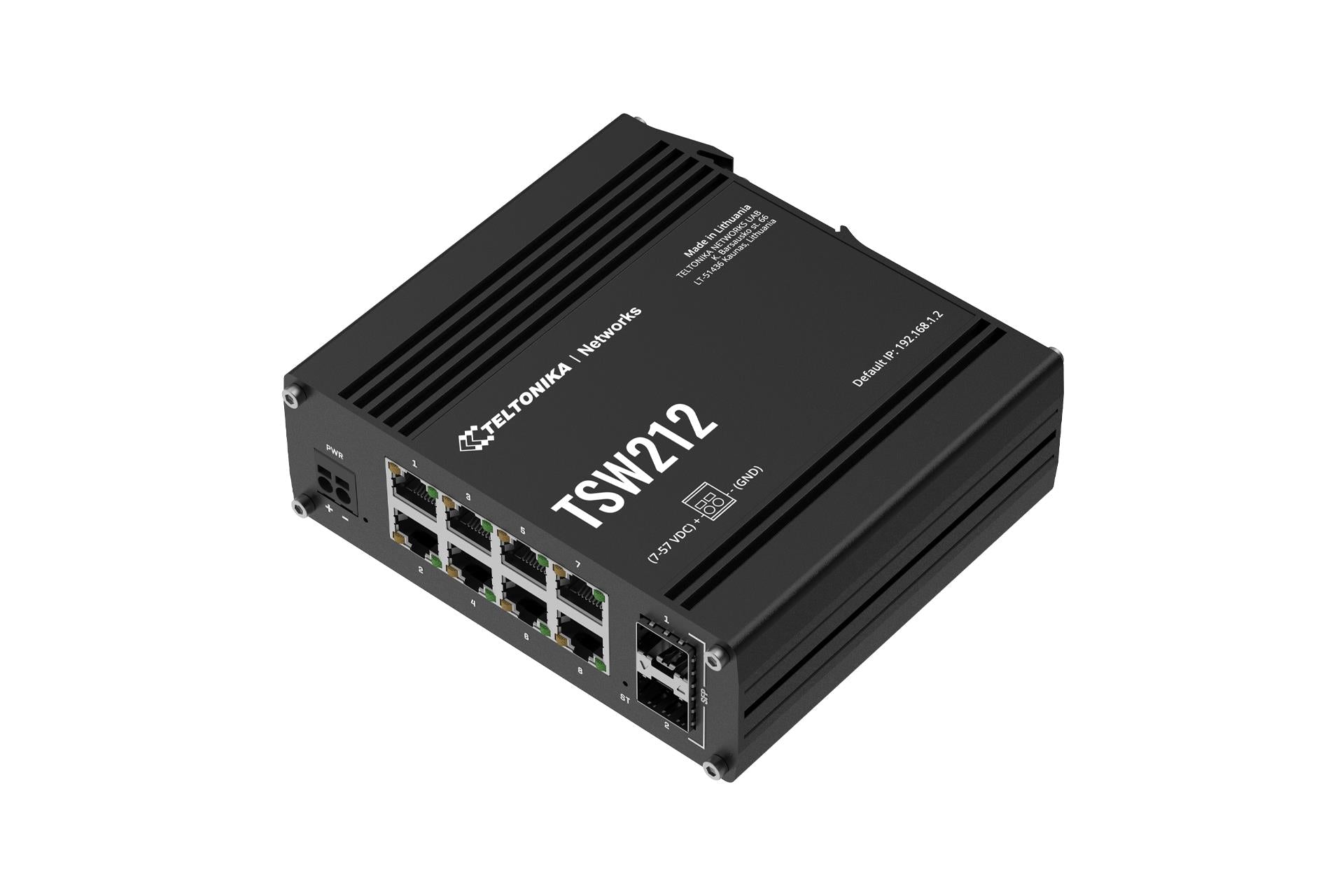 NET SWITCH 8PORT 10/100/1000/2SFP TSW212 TELTONIKA
