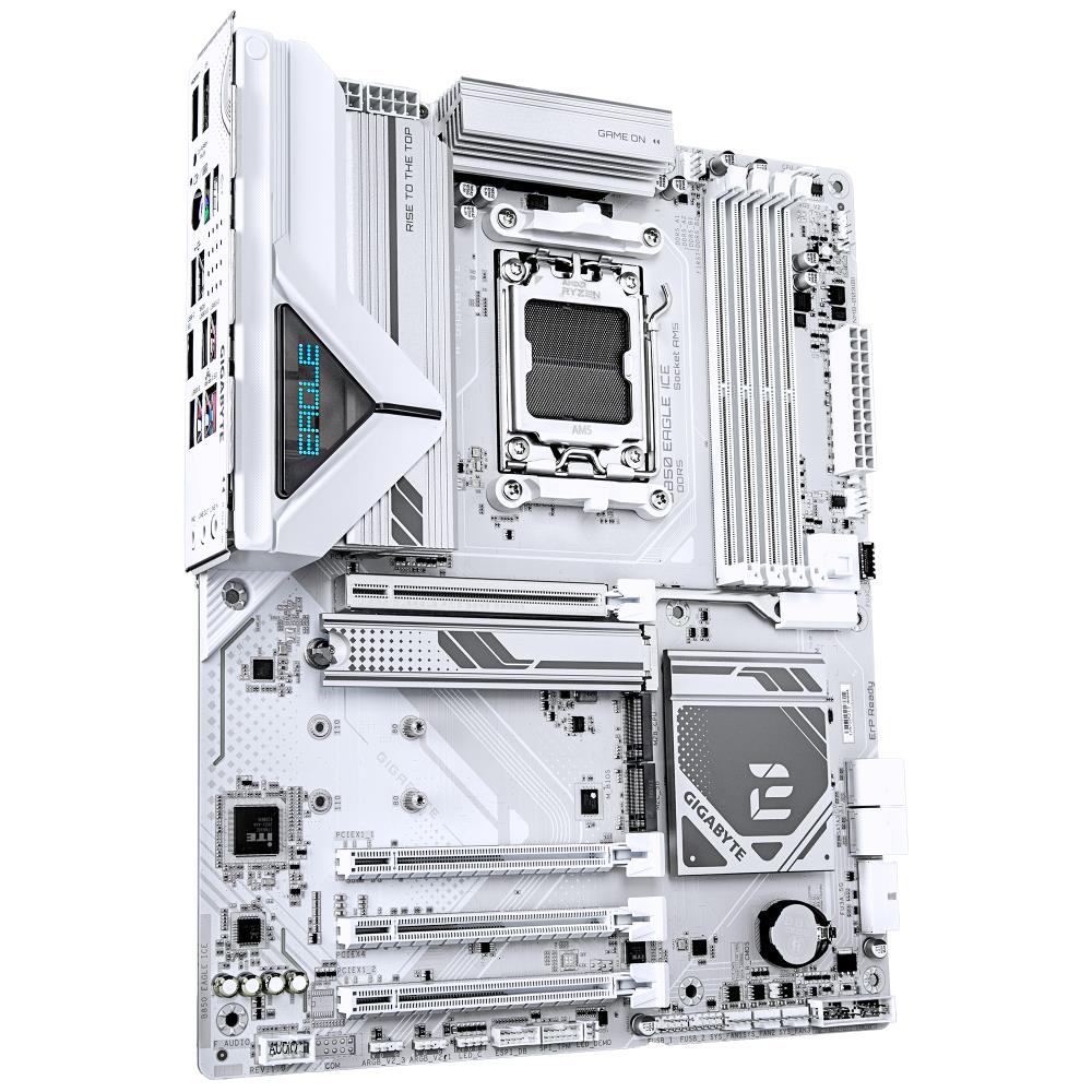 Mainboard GIGABYTE AMD B850 SAM5 ATX Memory DDR5 Memory slots 4 2xPCI-Express 3.0 1x 1xPCI-Express 4.0 4x 1xPCI-Express 5.0 16x 3xM.2 1xHDMI 1xDisplayPort 4xUSB 2.0 2xUSB 3.2 1xUSB-C 1xRJ45 3xAudio port B850EAGLEICE