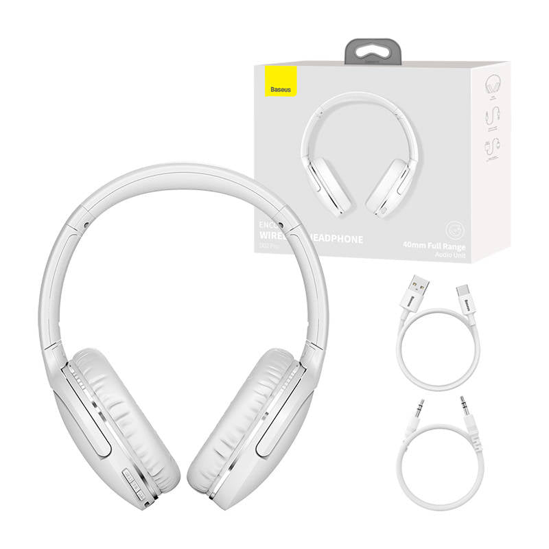 Baseus Encok Wireless headphone D02 Pro (white) - Image 1