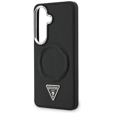 Guess Embossed Ring Triangle Logo MagSafe case for Samsung Galaxy S26 - black