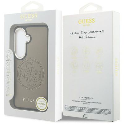 Guess Perforated Logo MagSafe Case for Samsung Galaxy S26 - Brown