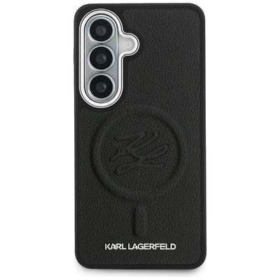Karl Lagerfeld Embossed Ring Initials MagSafe Case for Samsung Galaxy S26+ - Black