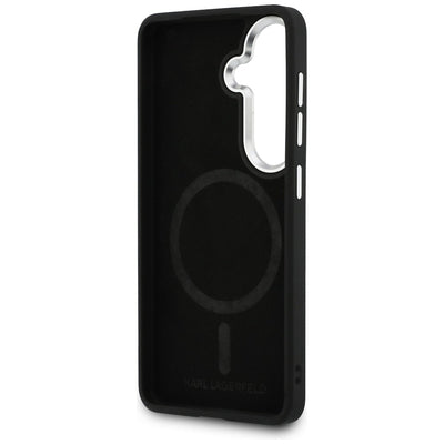 Karl Lagerfeld Embossed Ring Initials MagSafe Case for Samsung Galaxy S26+ - Black