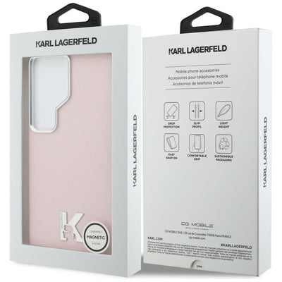 Karl Lagerfeld K Metal Logo MagSafe Case for Samsung Galaxy S26 Ultra - Pink