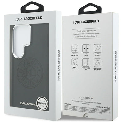 Karl Lagerfeld Perforated KL MagSafe Case for Samsung Galaxy S26 Ultra - Black