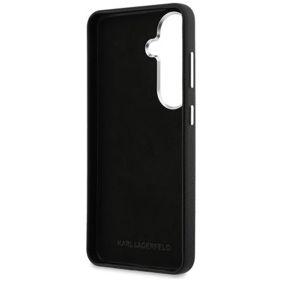 Karl Lagerfeld Saffiano Double Heads Metal Case for Samsung Galaxy S26 - Black